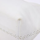 BOTTEGA VENETA Shoulder Bag Leather White Auth yk18912-8