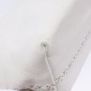 BOTTEGA VENETA Shoulder Bag Leather White Auth yk18912-17
