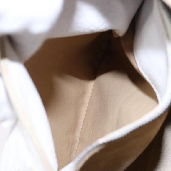 BOTTEGA VENETA Shoulder Bag Leather White Auth yk18912