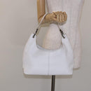 BOTTEGA VENETA Shoulder Bag Leather White Auth yk18912-22