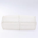 BOTTEGA VENETA Shoulder Bag Leather White Auth yk18912-5