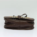 Burberrys Nova Check Shoulder Bag Canvas Leather Beige Gold Auth yk18913-5