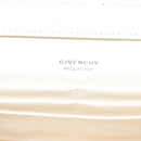 GIVENCHY Chain Shoulder Bag Leather White Silver Auth yk18917-20