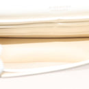 GIVENCHY Chain Shoulder Bag Leather White Silver Auth yk18917-11