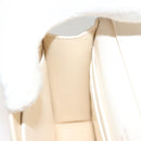 GIVENCHY Chain Shoulder Bag Leather White Silver Auth yk18917-22