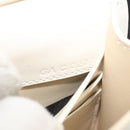 GIVENCHY Chain Shoulder Bag Leather White Silver Auth yk18917-12