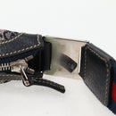 GUCCI GG Canvas Sherry Line Shoulder Bag Navy Beige Red 145757 Auth yk18918V-9