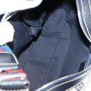 GUCCI GG Canvas Sherry Line Shoulder Bag Navy Beige Red 145757 Auth yk18918V-11