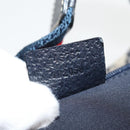 GUCCI GG Canvas Sherry Line Shoulder Bag Navy Beige Red 145757 Auth yk18918V-12