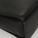 VERSACE Shoulder Bag Leather Black Gold Auth yk18934-16