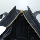 VERSACE Shoulder Bag Leather Black Gold Auth yk18934-19