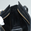 VERSACE Shoulder Bag Leather Black Gold Auth yk18934-20