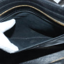 VERSACE Shoulder Bag Leather Black Gold Auth yk18934-21