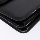 Christian Dior Shoulder Bag Leather Black Gold Auth yk18937-15