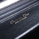 Christian Dior Shoulder Bag Leather Black Gold Auth yk18937-20
