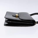 Christian Dior Shoulder Bag Leather Black Gold Auth yk18937-3