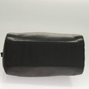 PRADA Chain Shoulder Bag Leather Black Gold Auth yk18939-5