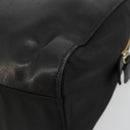 PRADA Kettenschultertasche Leder Schwarz Gold Auth yk18939-16