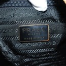PRADA Chain Shoulder Bag Leather Black Gold Auth yk18939-20
