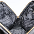 PRADA Chain Shoulder Bag Leather Black Gold Auth yk18939-10