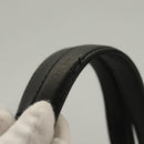 PRADA Chain Shoulder Bag Leather Black Gold Auth yk18939-8