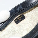 CHANEL Bicolore Pouch Lamb Skin Black Gold CC Auth yk18941-9