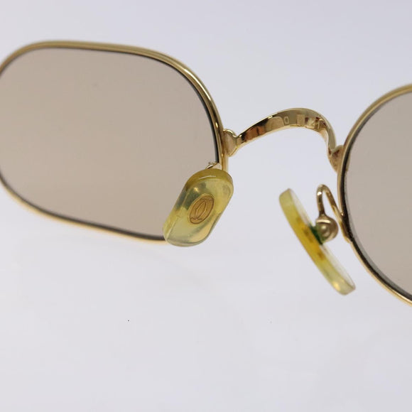 CARTIER Sunglasses metal Gold Tone Auth yk18944