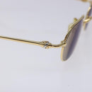 CARTIER Sunglasses metal Gold Tone Auth yk18944-7