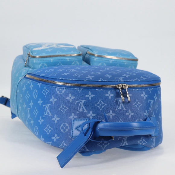 LOUIS VUITTON Monogram Clouds Multi Pocket Backpack Blue M45441 Auth yk18948M