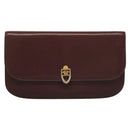 CELINE Macadam Canvas Pouch Clutch Bag 2Set Brown Auth yk18950-2