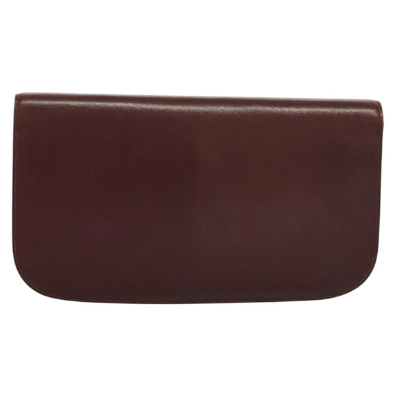 CELINE Macadam Canvas Pouch Clutch Bag 2Set Brown Auth yk18950