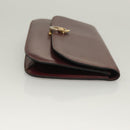 CELINE Macadam Canvas Pouch Clutch Bag 2Set Brown Auth yk18950-4