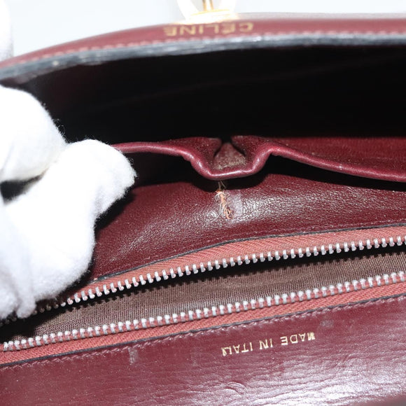 CELINE Macadam Canvas Pouch Clutch Bag 2Set Brown Auth yk18950