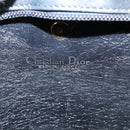 Christian Dior Trotter Canvas Shoulder Bag Navy Gold Auth yk18954-11