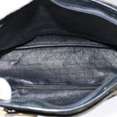 Christian Dior Trotter Canvas Shoulder Bag Navy Gold Auth yk18954-12