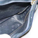 Christian Dior Trotter Canvas Shoulder Bag Navy Gold Auth yk18954-17