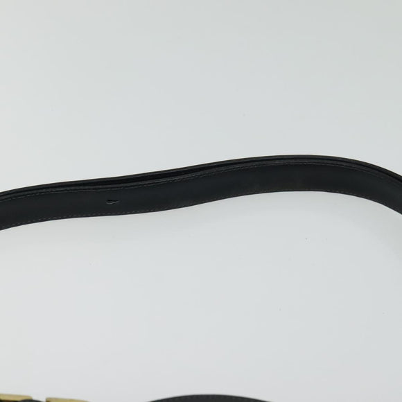 Christian Dior Trotter Canvas Shoulder Bag Navy Gold Auth yk18954