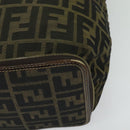 FENDI Zucca Canvas Tote Bag Black Brown Auth yk18964-11