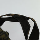 FENDI Zucca Canvas Tote Bag Black Brown Auth yk18964-8