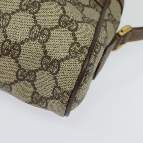 GUCCI GG Supreme Web Sherry Line Shoulder Bag PVC Beige 001 44 6655 Auth yk18967