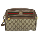 GUCCI GG Supreme Web Sherry Line Shoulder Bag PVC Beige 001 44 6655 Auth yk18967-2