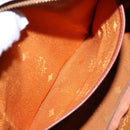 MCM Logogram Vicetos Hand Bag PVC Leather Brown Gold Auth yk18983-22