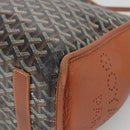 GOYARD Herringbone Ardy PM Tote Bag PVC Black Auth yk18993-15