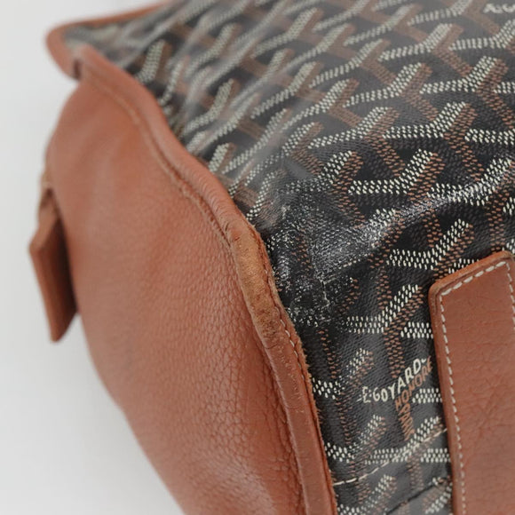 GOYARD Herringbone Ardy PM Tote Bag PVC Black Auth yk18993