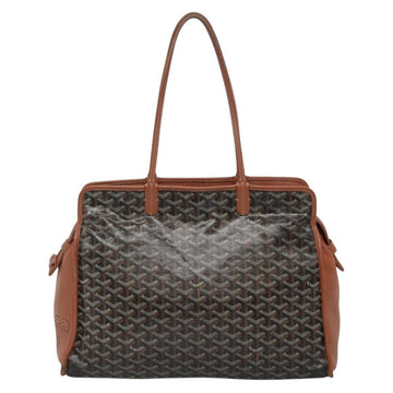 GOYARD Herringbone Ardy PM Tote Bag PVC Black Auth yk18993A - 0
