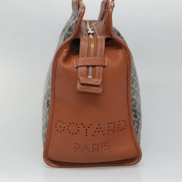 GOYARD Herringbone Ardy PM Tote Bag PVC Black Auth yk18993