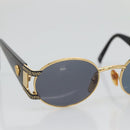 Gianni Versace Sunglasses plastic Black Auth yk18996-6