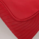 SAINT LAURENT Hand Bag Nylon Red Auth yk18999-13