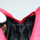 SAINT LAURENT Hand Bag Nylon Red Auth yk18999-17