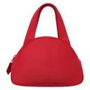 SAINT LAURENT Hand Bag Nylon Red Auth yk18999-2